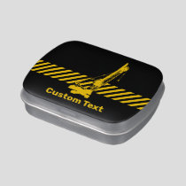 Construction Crane Candy Tin