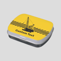 Construction Crane Candy Tin