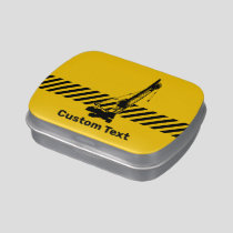 Construction Crane Candy Tin