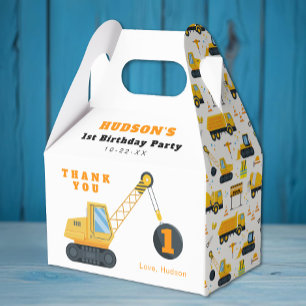 Construction Crane Favor Boxes – Wrecking Ball