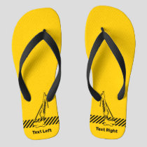 Construction Crane Flip Flops