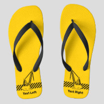 Construction Crane Flip Flops