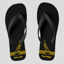 Construction Crane Flip Flops