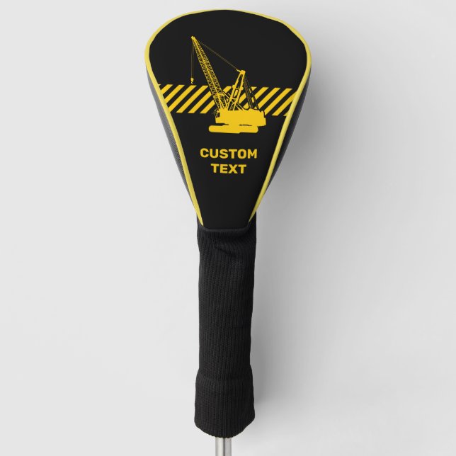 Construction Crane Golf Head Cover (Front)