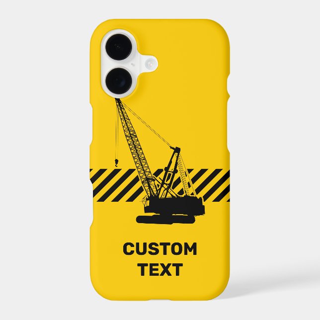 Construction Crane Iphone Case (Back)