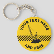 Construction Crane Keychain