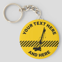 Construction Crane Keychain