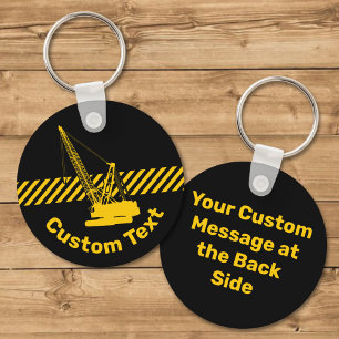 Construction Crane Keychain