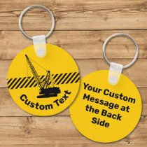 Construction Crane Keychain