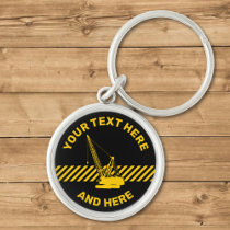 Construction Crane Keychain
