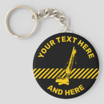 Construction Crane Keychain
