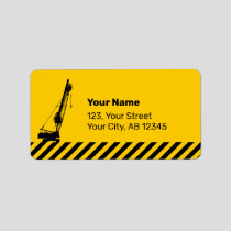 Construction Crane Label