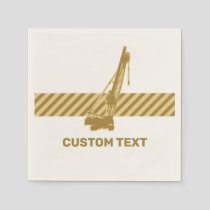 Construction Crane Napkins