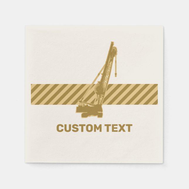 Construction Crane Napkins (Front)