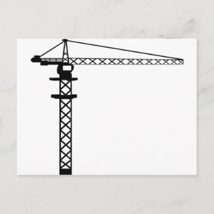 Construction Crane Postcard