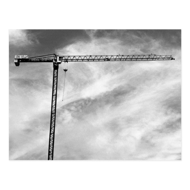 Construction Crane Postcard