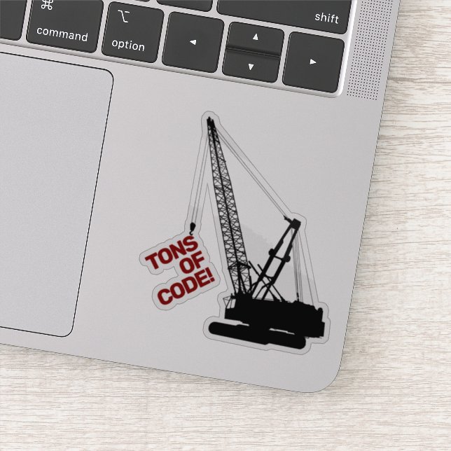 Construction Crane Sticker (Detail)