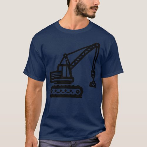 Construction Crane T_Shirt