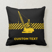 Construction Crane Throw Pillow