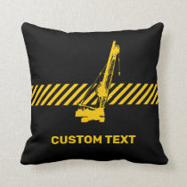 Construction Crane Throw Pillow