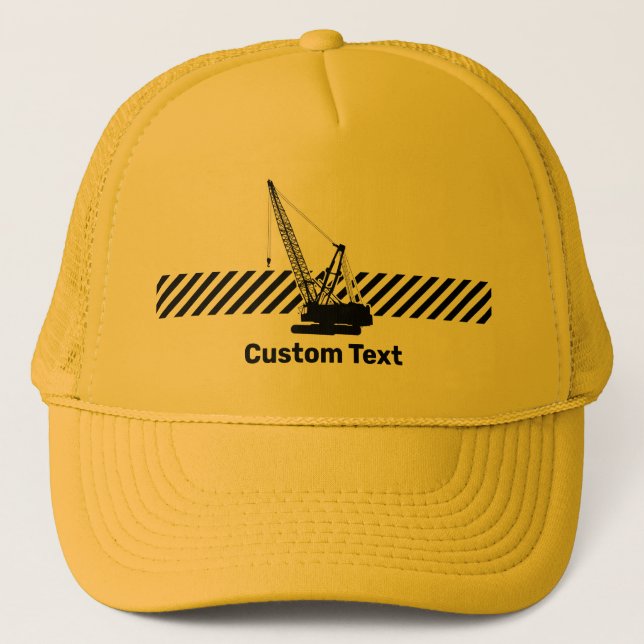 Construction Crane Trucker Hat (Front)