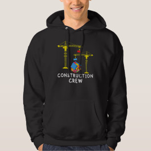 Construction Crew Bricklayer Building Blocks Maste Hoodie