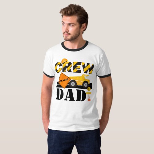 Construction Crew DAD Shirt Personalize Wording
