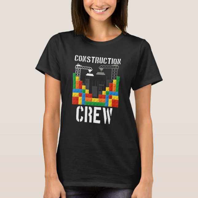 Construction Crew Master Builder Bricklayer Buildi T-Shirt (Front)