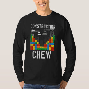 Construction Crew Master Builder Bricklayer Buildi T-Shirt