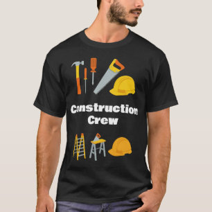 Construction Crew Tools Graphic T-Shirt