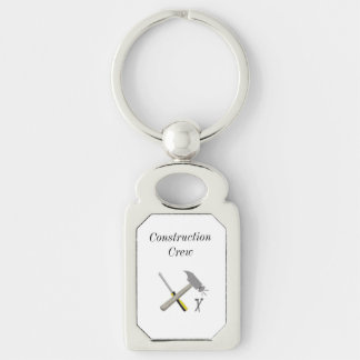 Construction Crew with Tools Keychain