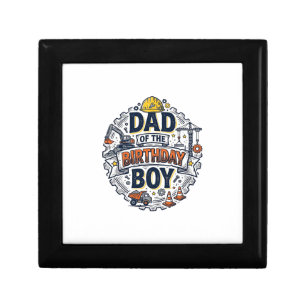 Construction Dad of the Birthday Boy Shirt Design_ Gift Box