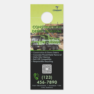 Construction Debris Removal Door Hanger - Job Site
