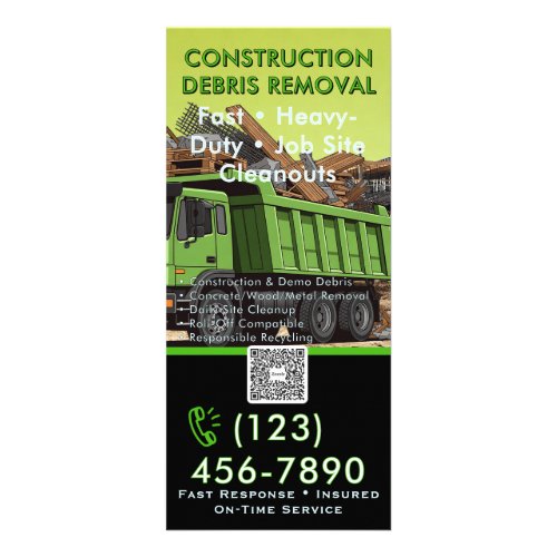 Construction Debris Removal Rack Card - Job Site