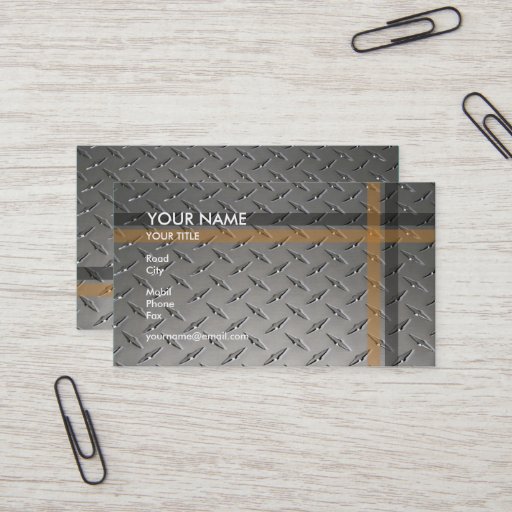 Customizable Construction Business Card