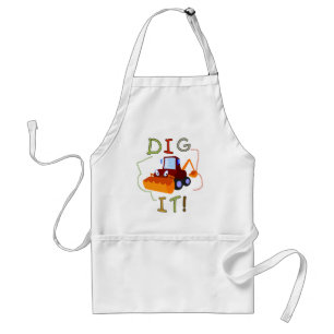 Construction Dig It T-shirts and Gifts Adult Apron