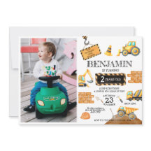 Construction Digger Trucks 1st Birthday Party