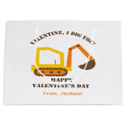 Construction Digger Valentine Favor Bags