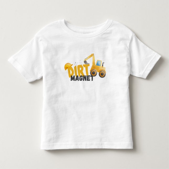 Construction, Dump Truck 1st Birthday Toddler T-shirt (Front)