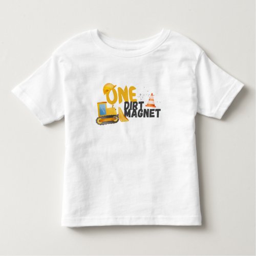 Construction Dump Truck 1st Birthday Toddler T_shirt