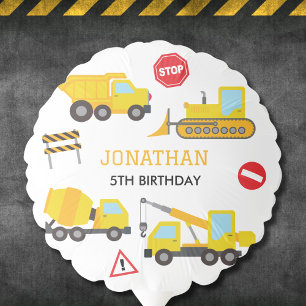 Construction Dump Truck birthday Balloon