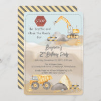 Construction Dump Truck Boy's 2nd Birthday Party