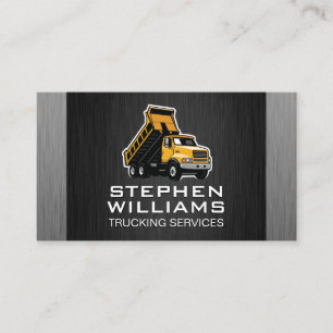 Construction Dump Truck Builders Business Card