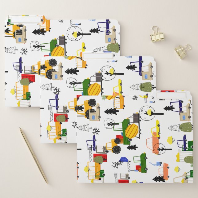 Construction Dump Truck File Folder (Set)