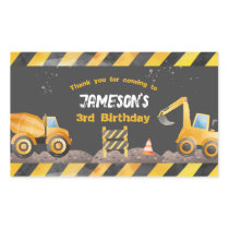 Construction, Dump Truck Gable Box Label