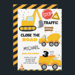 Construction Dump Truck Kids Birthday Party Invitation<br><div class="desc">Construction Dump Truck Kids Birthday Party Invitation

Edit your own invite!</div>