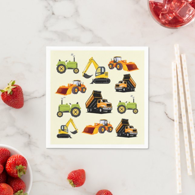 Construction Dump Truck Napkins (Insitu)