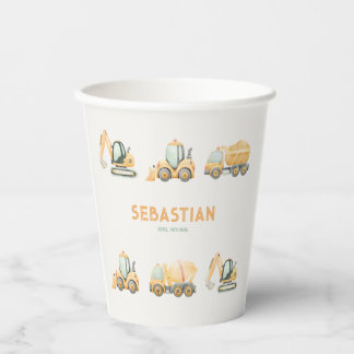 Construction Dump Truck Party Paper Cup