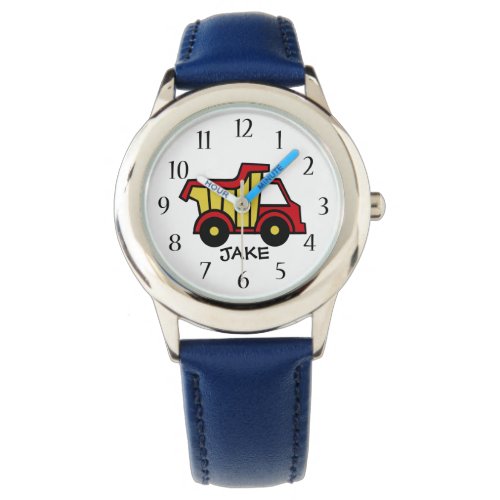 Construction Dump Truck Primary Colors Watch