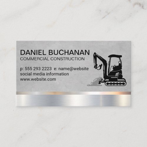 Construction  Earth Digger  Dozer Business Card